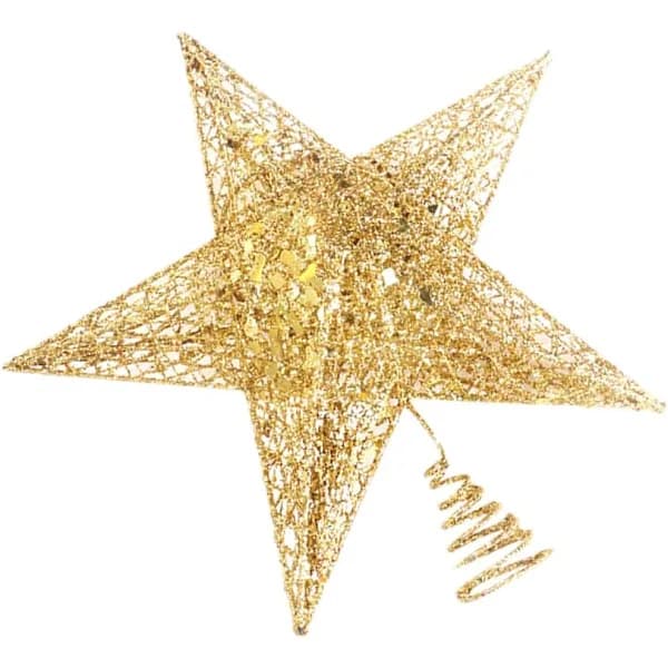 /EA/Rød julgrantopp juldekorasjon glitter Chris