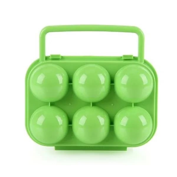 /EA/ (Grønn) Bærbar Plast Eggkurv 6 Rom Sammenleggbar Eggkurv