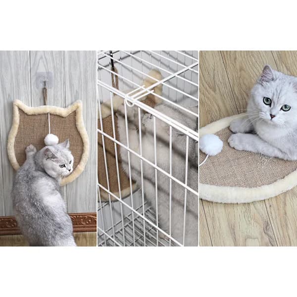 /EA/Husholdningsmøbler Sofa Ripesikring Sisal Sklisikre Puter Kattehode Klorebrett