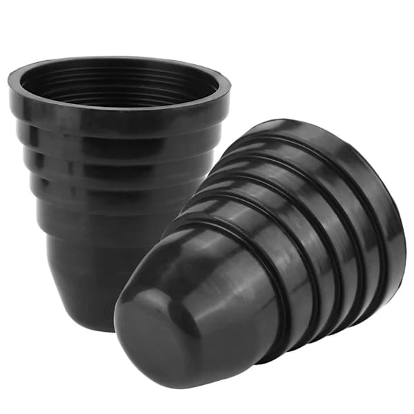 /EA/2 stk. sorte 70 mm gummikapper til forlygter LED-lys støvdæksel