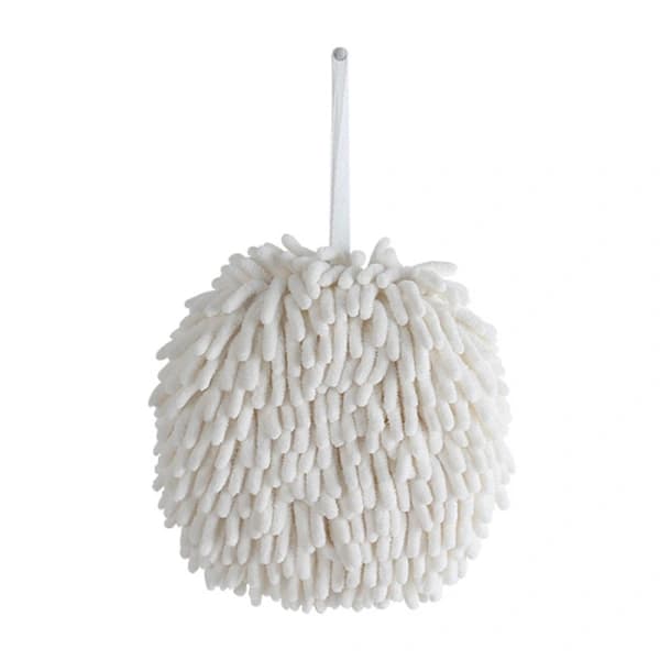 /EA/(Vit) Sæt med 1 Chenille Håndklæder, Mikrofiber Badehåndklæde