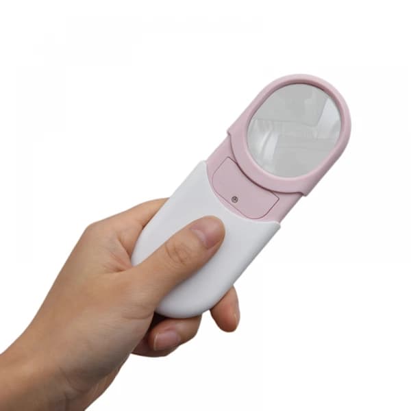 /EA/10x Utdragbart Bärbart Läsförstoringsglas + LED Smyckesförstoringsglas