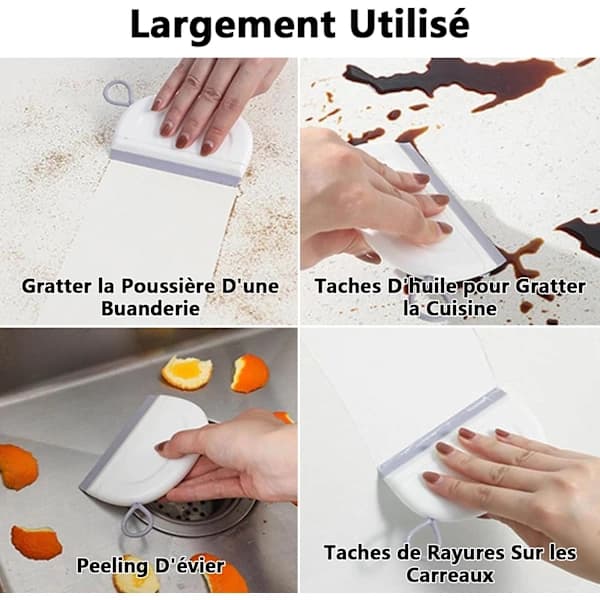 /EA/2 stk. Mini Glasskrape, Mini Dusjskraper, Små Skraper for Dusjdører, Dusjskrape, Multifunksjonell Dusjskrape for Badvinduer, Ki