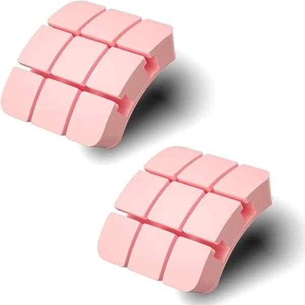 /EA/ 2-pak selvklæbende silikone kabelholder til ladekabel, P