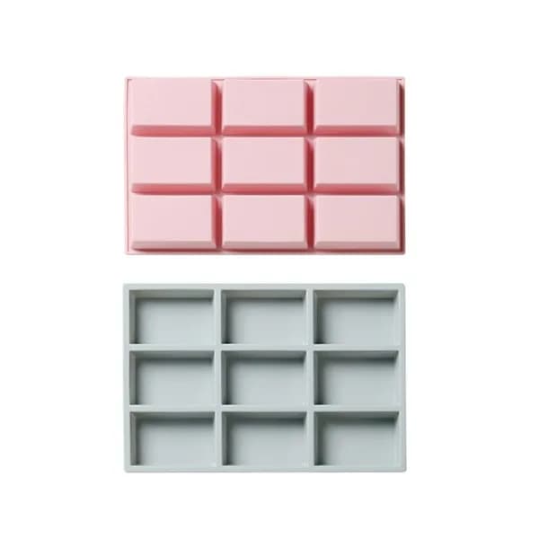 /EA/Rektangulär Brownieform Kakform Bakform ROSA Rosa