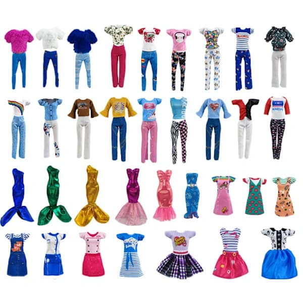 /EA/27 delar 30 cm Barbie dockkläder flickdockor prinsessdockor leksak