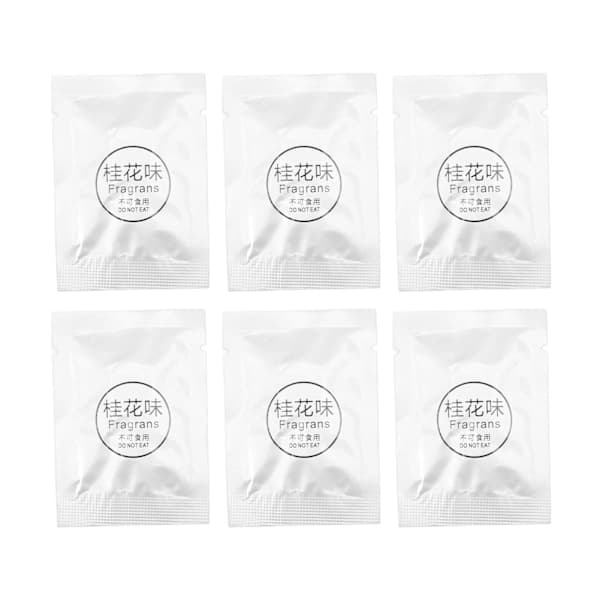 /EA/6-pakning bildufttabletter Bærbare luftventilklips erstatningsputer for biltilbehør Osmanthus-smak