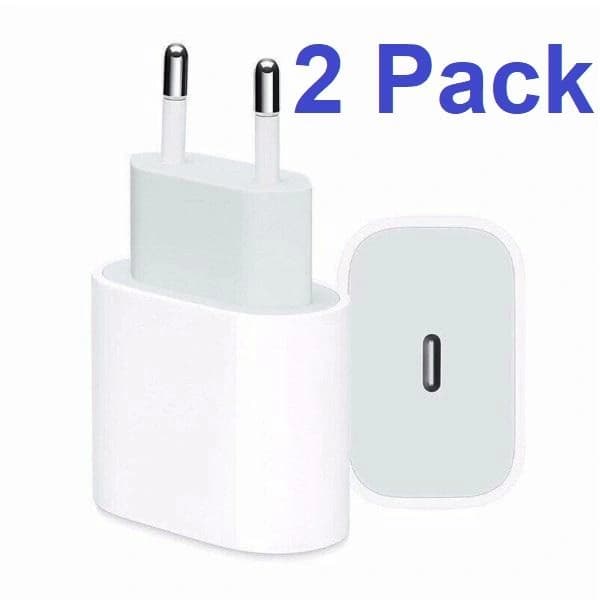 /EA/2-pakning USB-C hurtiglader 20W for iPhone