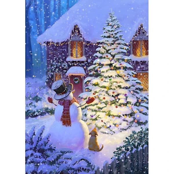 /EA/30x40cm Diamantmålning Julset, 5D Diamantmålningsset