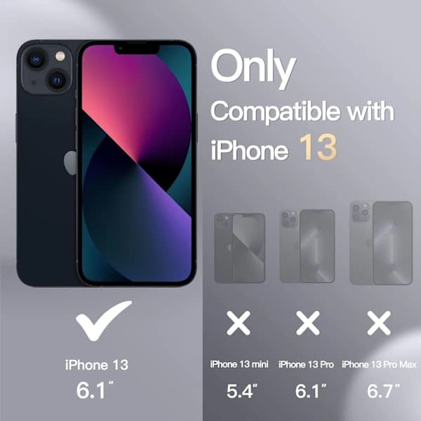 iPhone 13 Matt Svart Silikondeksel