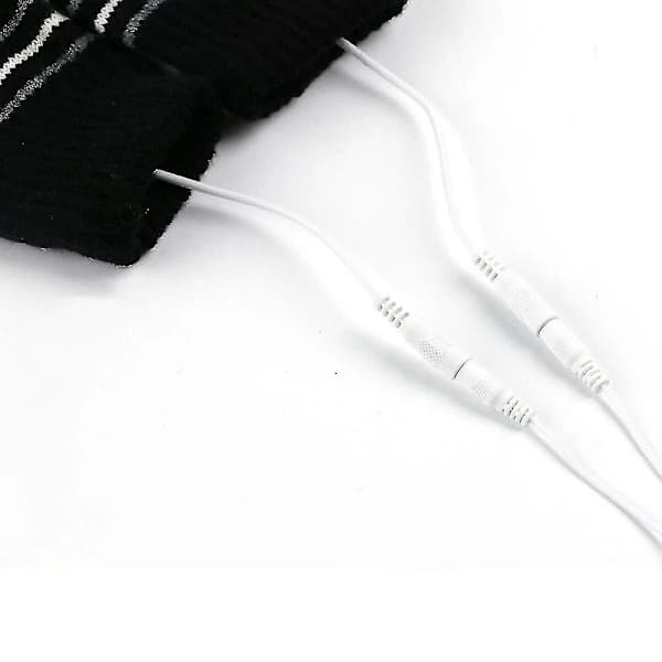 /EA/Vinter USB-uppvärmda handskar Termiska handvärmarhandskar Hel- och halvfinger Lila