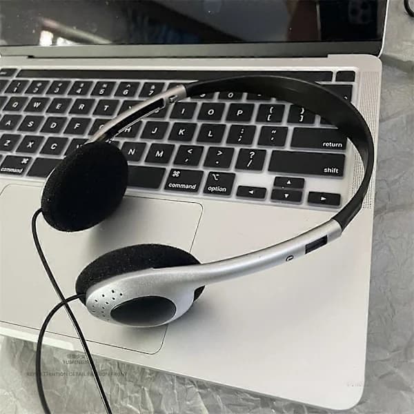 /EA/Bærbare hodetelefoner kablet headset ørepropp 3,5 mm klart headset personlighet