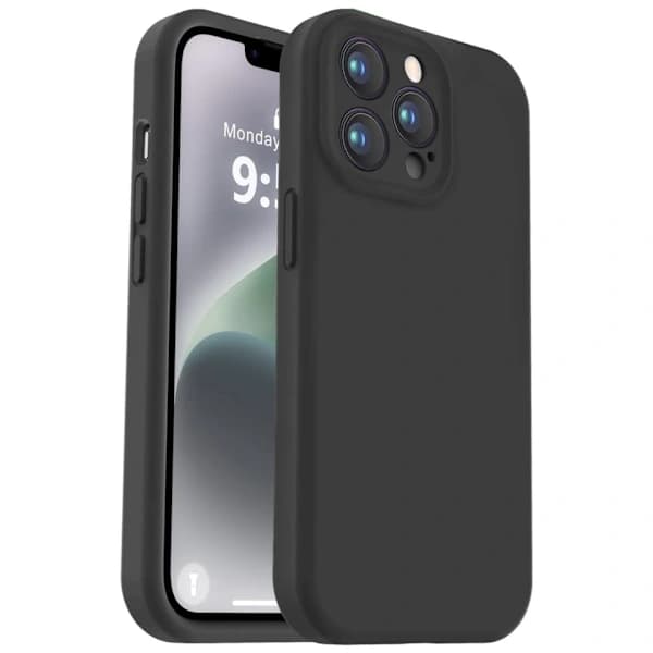 /EA/iPhone 13 Pro Mat Sort Cover - Ekstra Kamerabeskyttelse iPhone 13 Pro