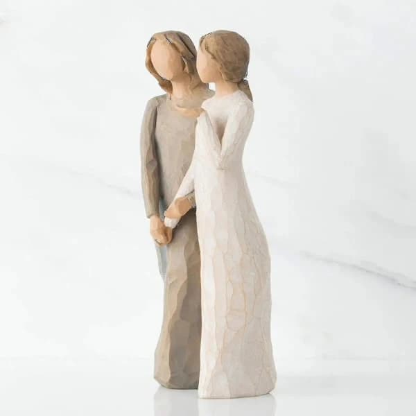 Willow Tree Min Søster Min Venn Skulptur Håndmalt Figur -FA-