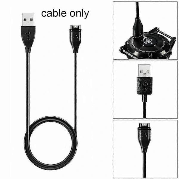 For Garmin Swim 2/Instinct Tide/Instinct Tactical USB-lader -Sy