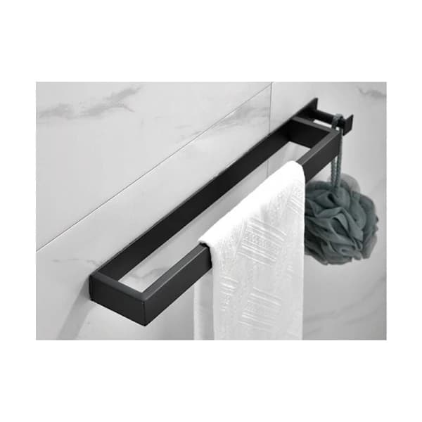 /EA/Håndklædeholder uden boring mat sort - 304 rustfrit stål ban