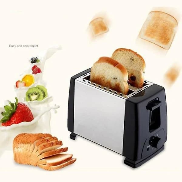 2-Slice Toaster Bh 002 Multifunctional Automatic Toaster Household Appliances Black