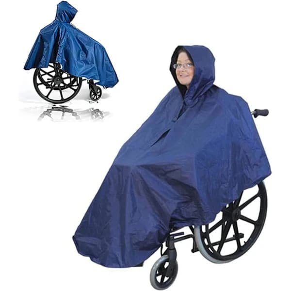 /EA/Avansert universell vanntett poncho med rullestolhette