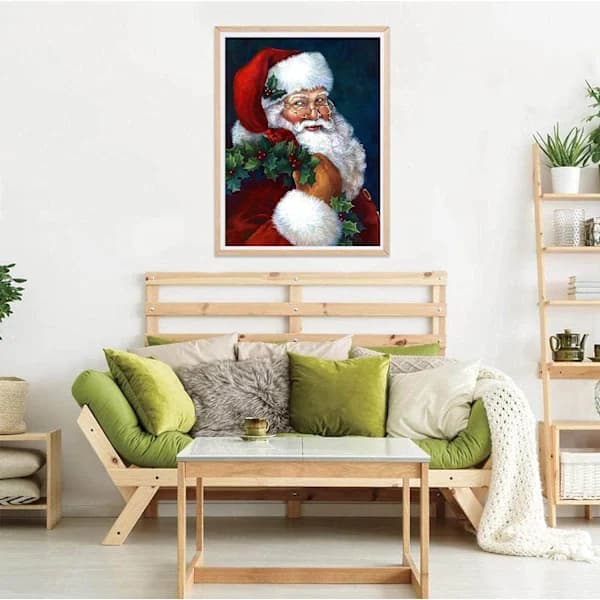 /EA/5D Jul Diamantmaleri Julemanden Komplet Tilbehør, S