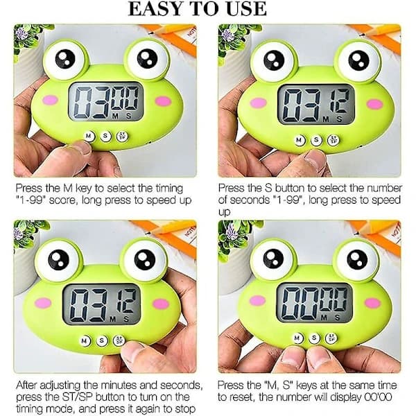 /EA/Groda magnetisk køkkentimer, køkkentimer, elektronisk køkkentimer