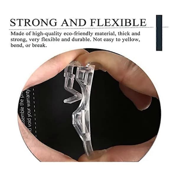 /EA/Valance Clips, Transparent Plastic Valance Clips for Blinds, Hidden Window Valance Clips for Horizontal Blinds