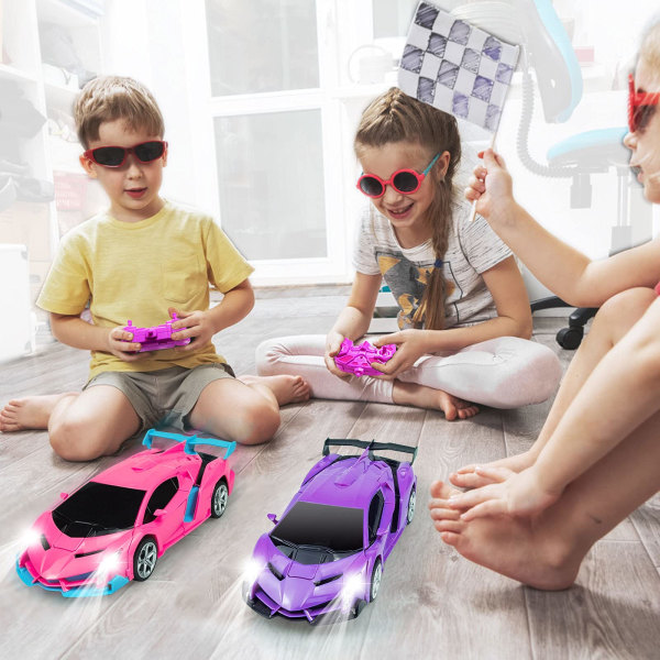 Ynybusi fjernbetjeningsbil - fjernstyrede biler til børn drenge piger i alderen 8-12,1:18 skala fjernbetjening bil 360 Speed ​​Drifting Orange