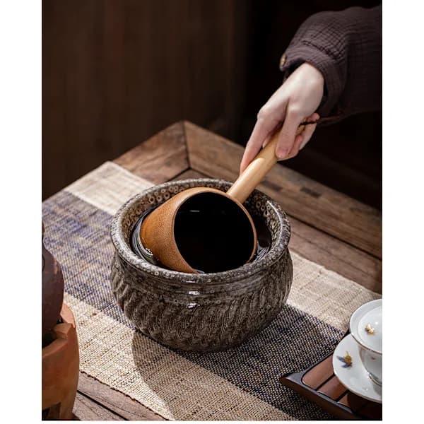 /EA/Vintage iso bambu teelusikka