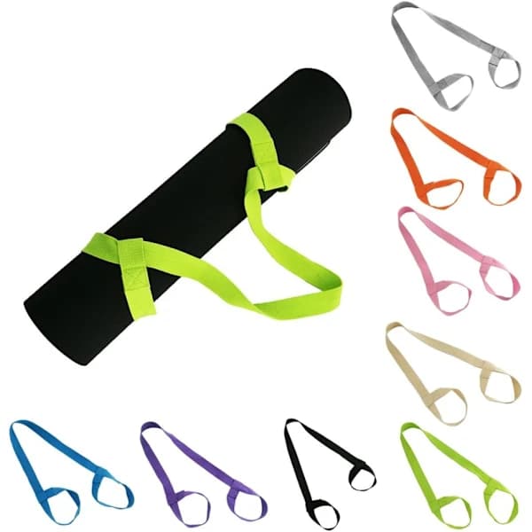 /EA/Støtterem for yogamatte, justerbar elastisk rem for skuldertransport