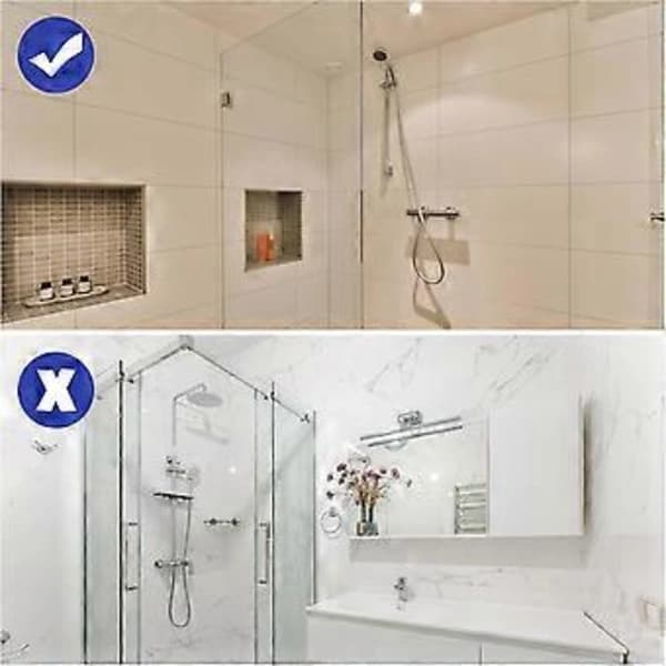 /EA/Dusjkrok - Ingen boring nødvendig, foret rustfritt stål