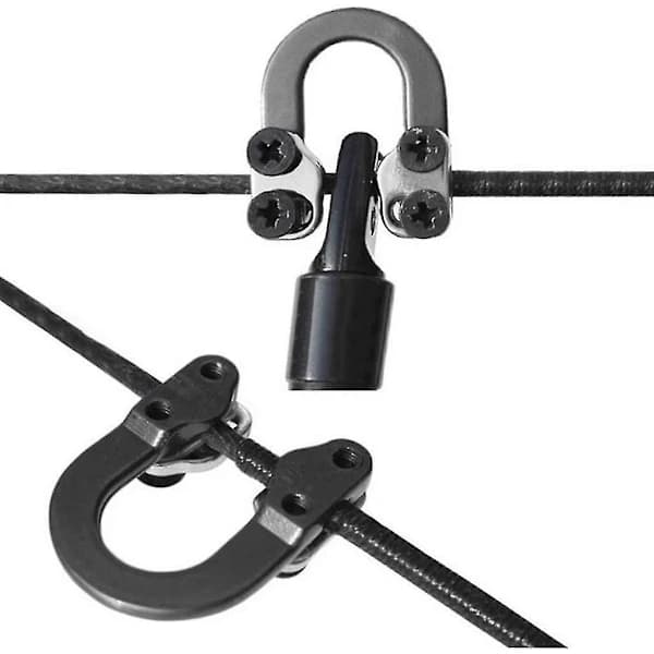 /EA/2-pack Pilbåge D-öglor Compound Båge Metall D-ögla Metall D-ring Spänne Release Nockningsögla Med Skruvmejslar För Jaktutrustning