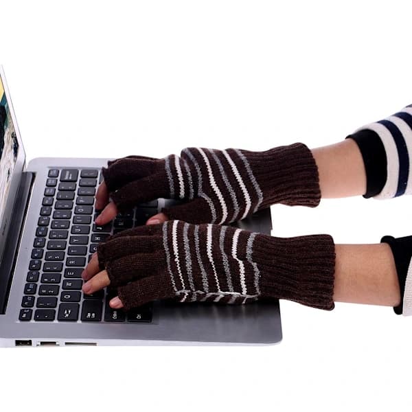 /EA/Kaffe USB-oppvarmede hansker for menn og kvinner USB 2.0-drevne full H