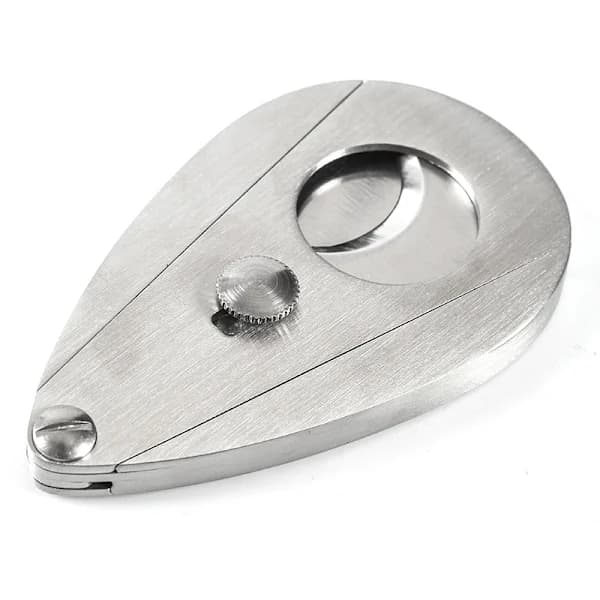 /EA/Sigarer, vanndråpeformet sigarkutter rustfritt stål dobbeltblad super saks guillotine for de fleste størrelser av sigarer