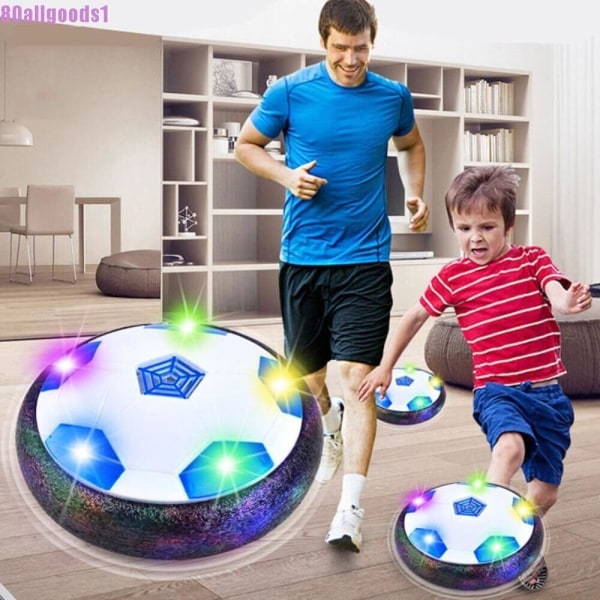 Hover Soccer Ball Air Fotball Barneleker LED-lys Air Power Fotballball innendørs Leke Barneleker i over 3 år