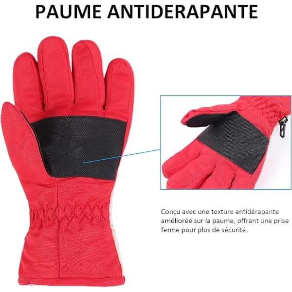 /EA/ Vanntette skihansker for barn, gutter og jenter, for ski og snowboard