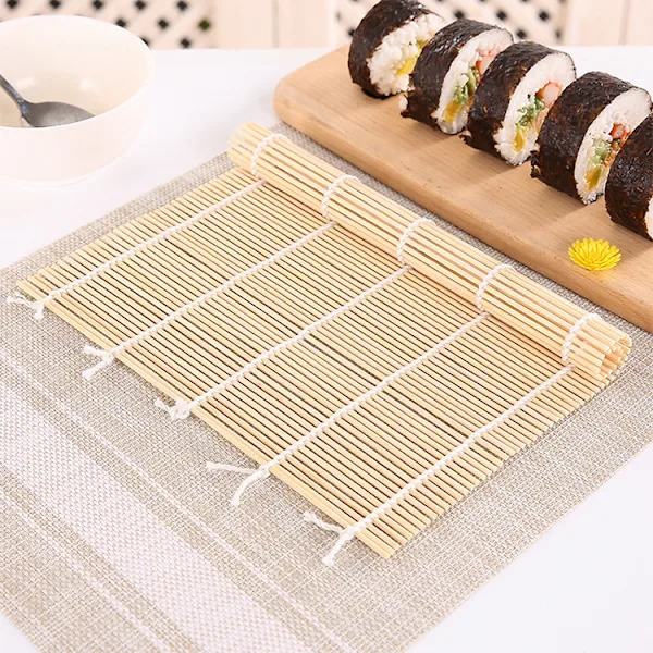 /EA/ Bambu Sushiplattor, 2 st Bambu Sushimattor Tvättbara Bambu