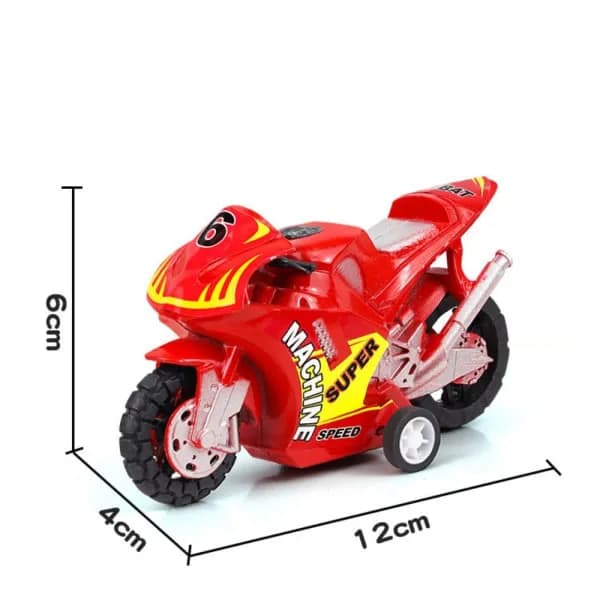 4 STK Motorcykel Model Legetøj Træk Tilbage Bil Motorcykel Model