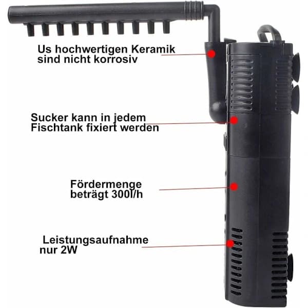 /EA/Akvariefilter Internt filter Intern filterpumpe med spray R