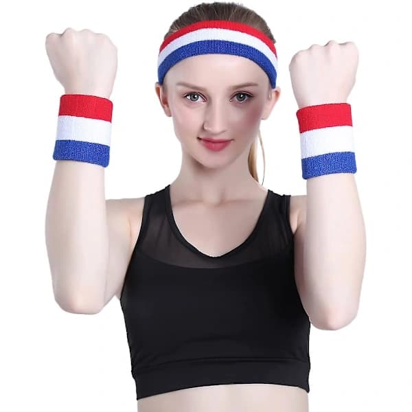 /EA/Set med armband - röd, vit och blå