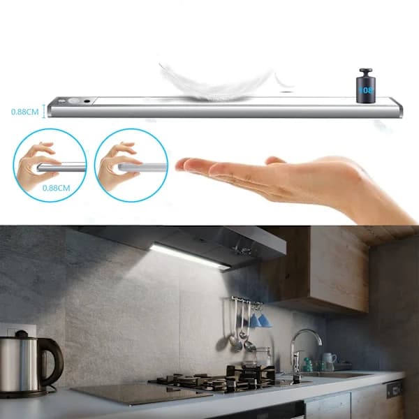 /EA/Vit 30 cm LED-lampe med tre farver, dæmpbar, human sensing-lys