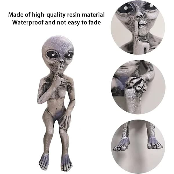 /EA/Alien Statue, Romvesen Hage Statue Figur, Alien Sta