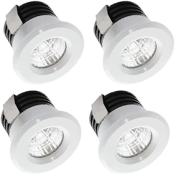 /EA/Sæt med 4 Mini LED Indbyggede til Gipsplader Belysning 3 W Varm Hvid Spots