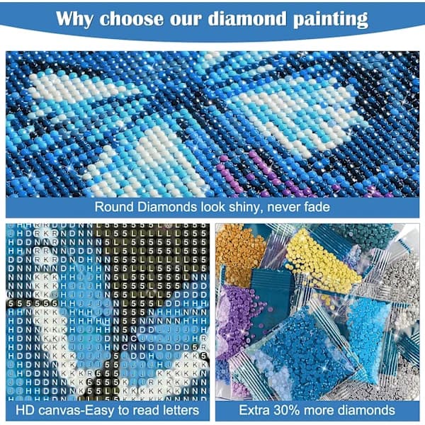 /EA/5D Diamantmålning Drömfångare Diamantmålning Full Diamant Em