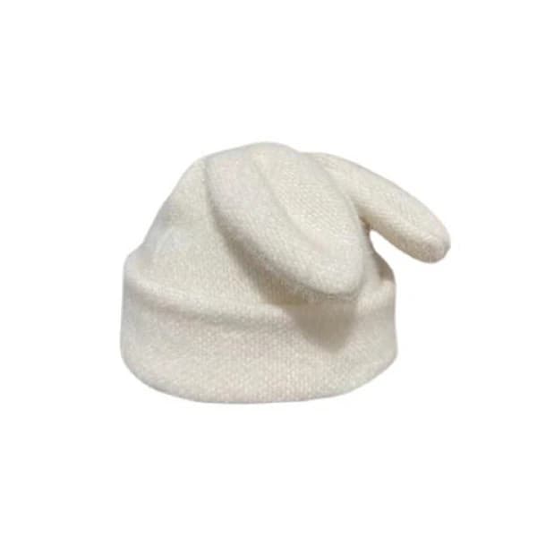 /EA/Vit stickad mössa Dammössa CAP