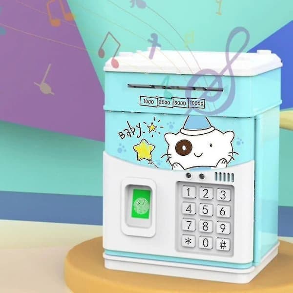 /EA/Simulerad fingeravtrycksspargris musik automatisk rullande pengar ATM P