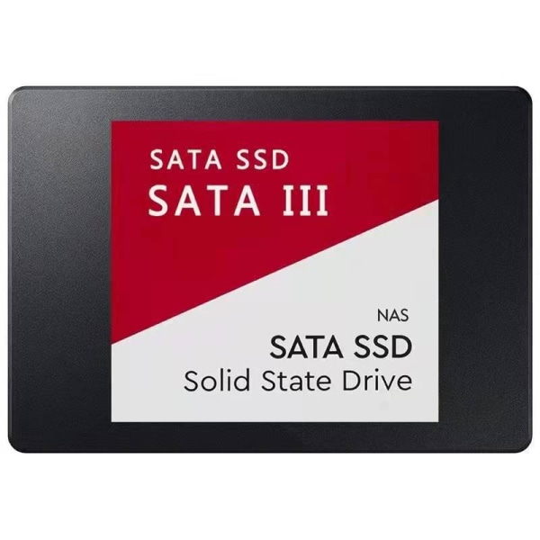 SSD høyhastighets 2,5-tommers innebygd solid state-stasjon SATA 3.0 500GB/1TB/2TB/4TB Röd 2 TB