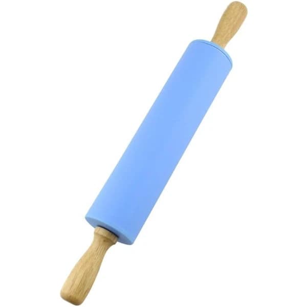 /EA/Silikonkjevle Non-stick Overflate Trehåndtak (Blå)