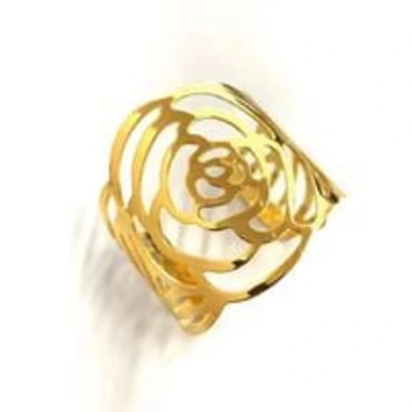 /EA/Guld Servietring 12 STK Jule Servietholder Servietring Serviet