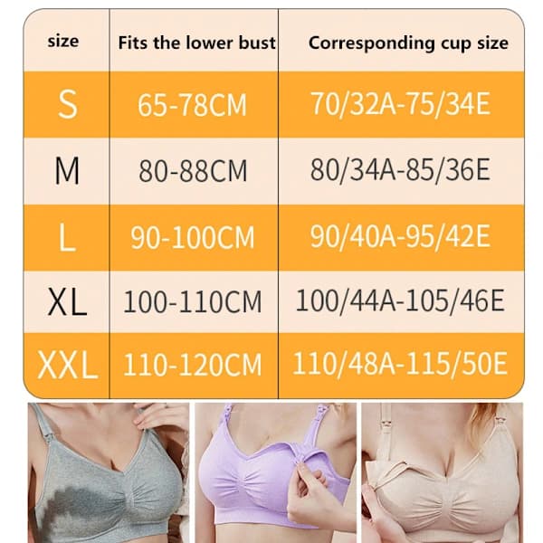 /EA/Maternity front åben spænde plus size amnings-bh - Hudfarve M