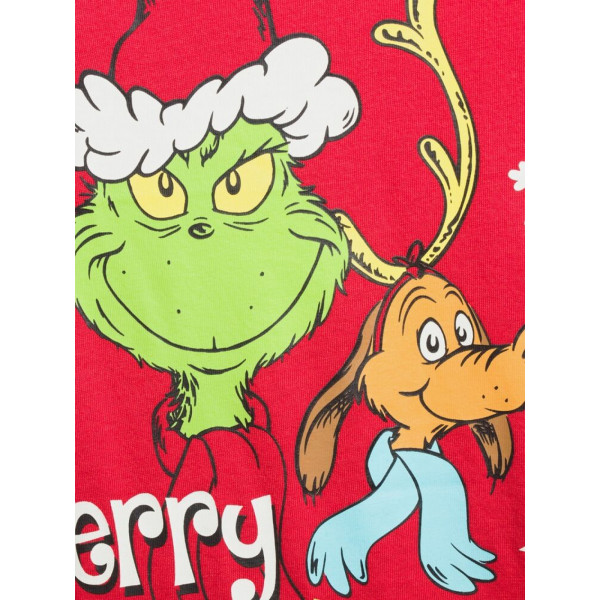 Grinchen som stal julen Män Kvinnor Merry Grinchmas Unisex Fleece Pyjamas Set Kvinnor M