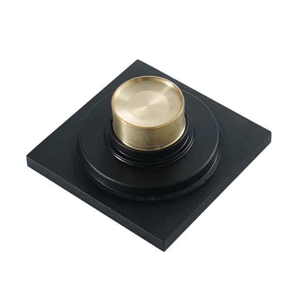 /EA/Gulvafløb til brusekabine Sort lugtfrit gulvafløb 100*100mm